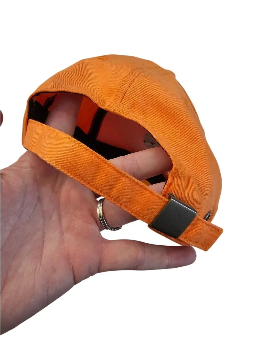 Super Sabre Society Rare Strapback Embroidered Baseball Hat Orange
